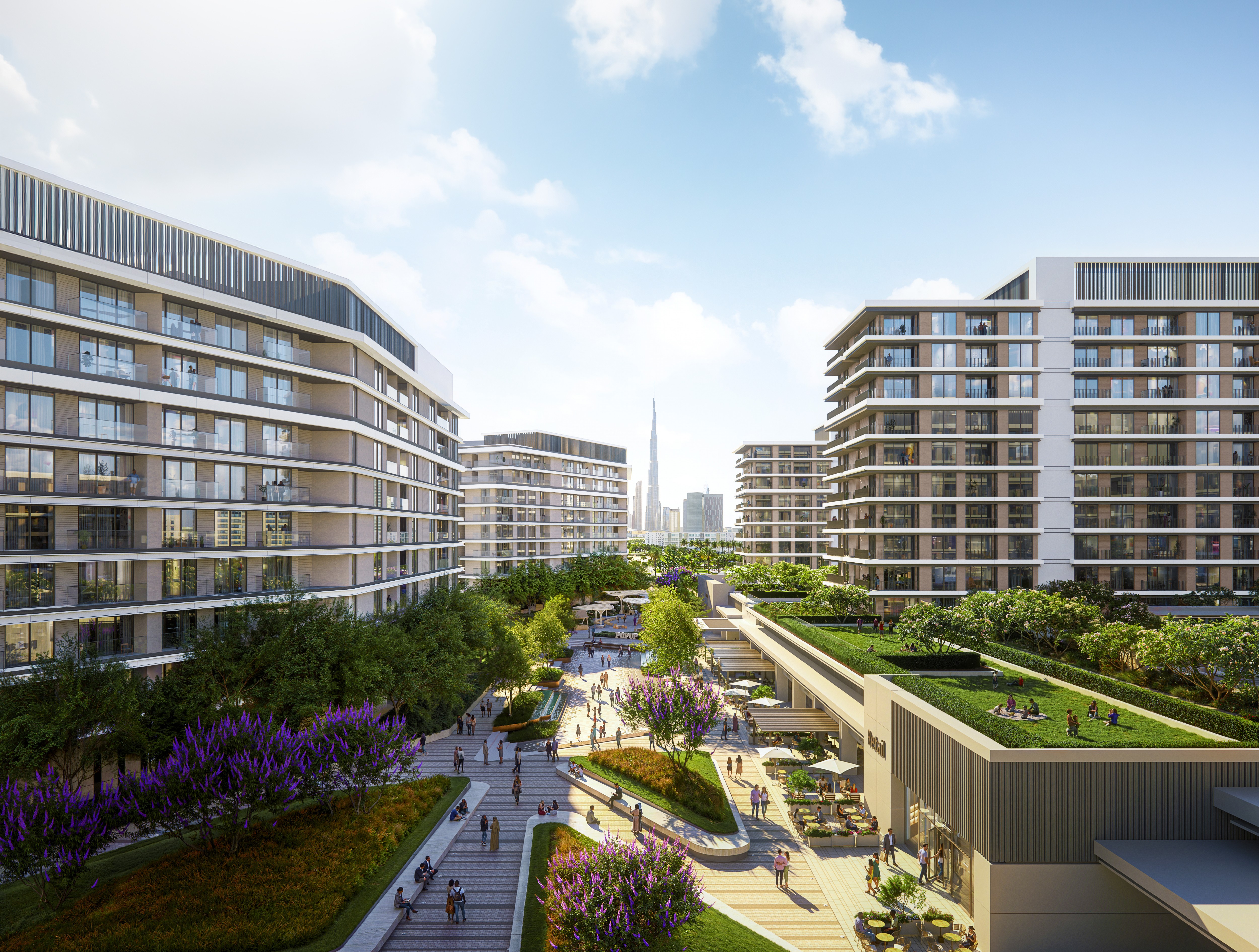 Dubai Creek Gardens landscape view 1